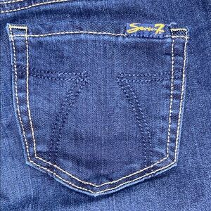 Seven7 Dark Indigo Ankle Jeans. Size 4
